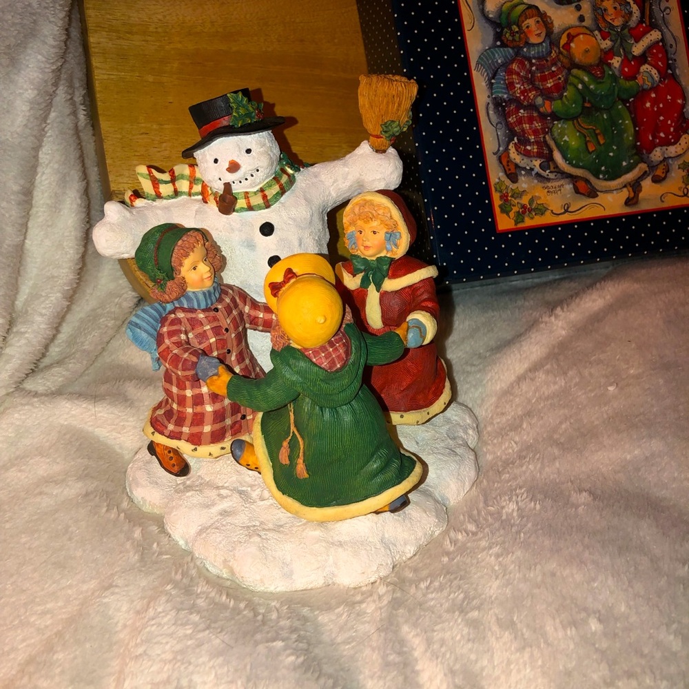 Lang and Wise collectibles “Merry Round Snowman”